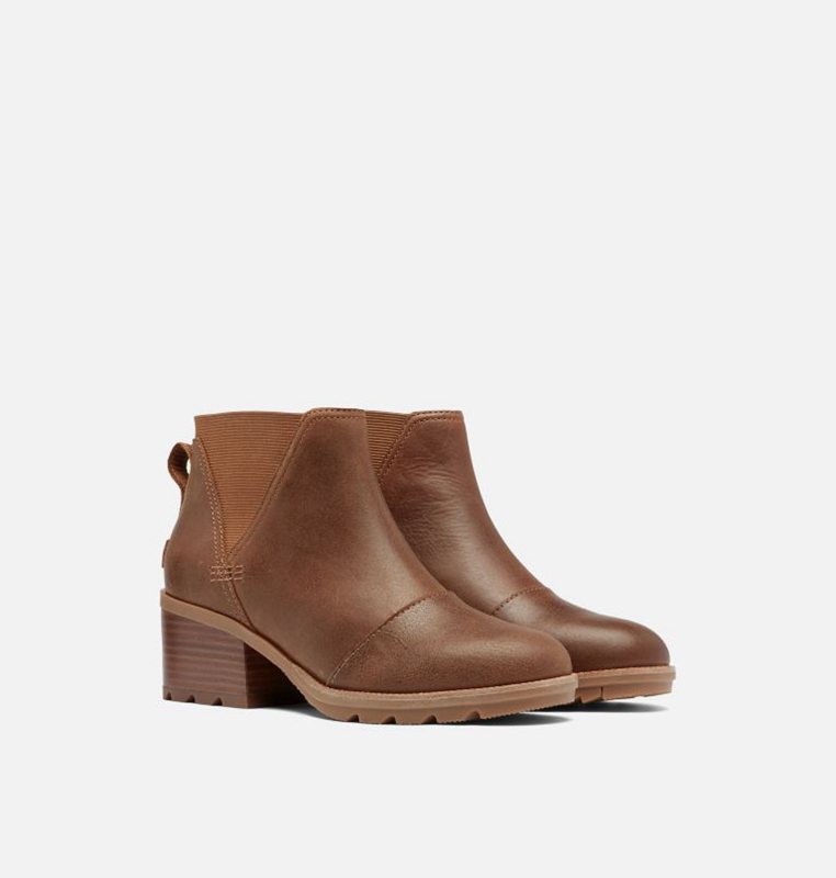 Sorel Dam Stövlar Brun - Cate™ Chelsea Mid - QGV-364081